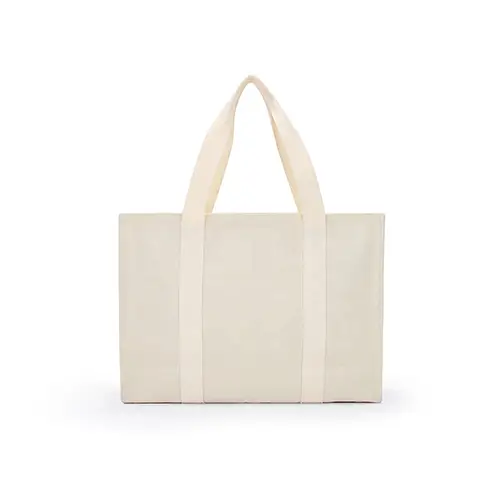 Heavy-Duty Canvas Tote Bag with Wide Straps and Reinforced Design